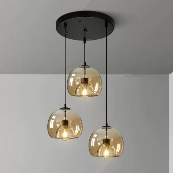Подвесной светильник FOCUS TRIO D30 Amber by ImperiumLoft