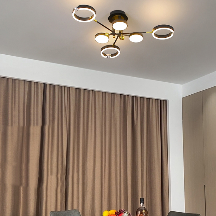Потолочная люстра SELLIF CH L12 Black by ImperiumLoft