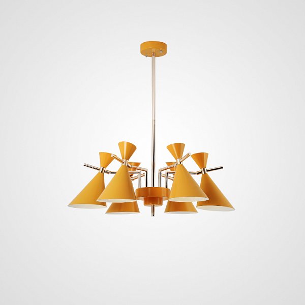 Люстра на штанге FRANKA D80 6 lamps White by ImperiumLoft