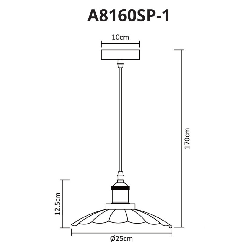 Подвесной светильник Arte Lamp A8160SP-1GY