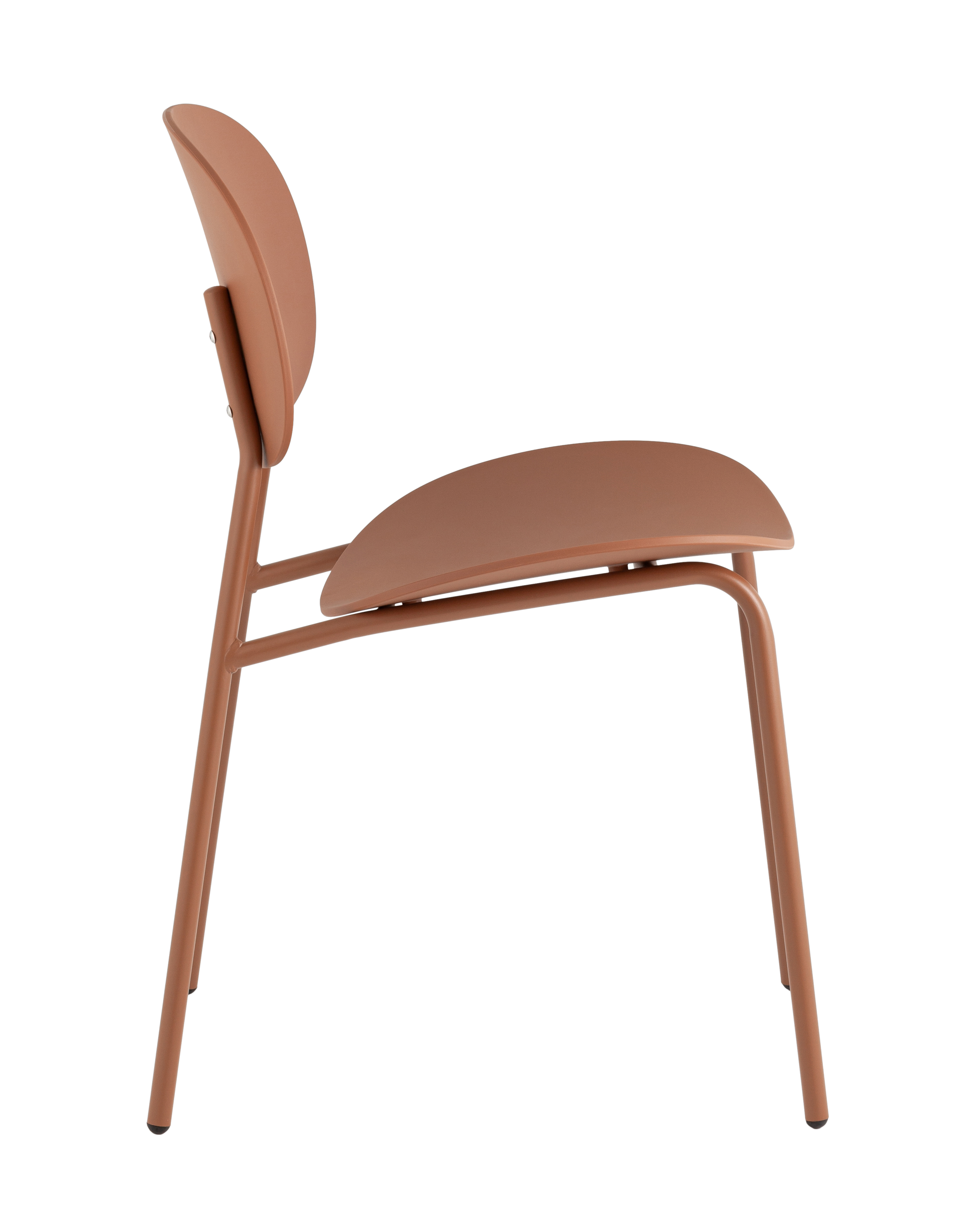 Стул Edie пластик коричневый Stool Group