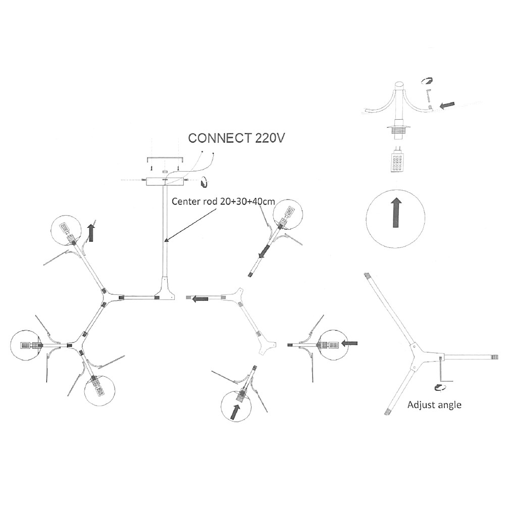Люстра На Штанге Matisse M L95 Multicolored By Imperiumloft