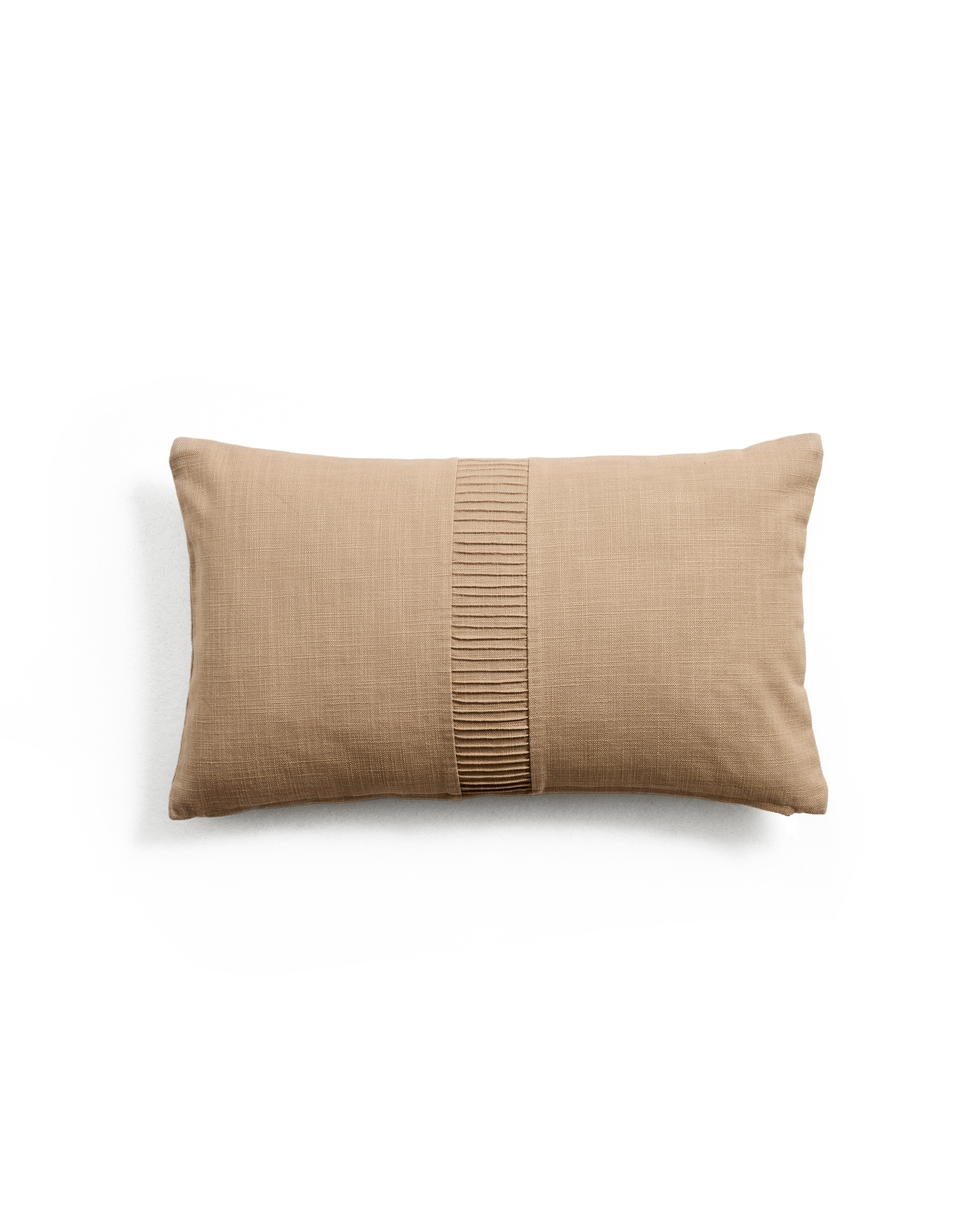 Чехол для подушки Luadia из хлопка цвета таупе с плиссировкой, 30 x 50 см La Forma 481257