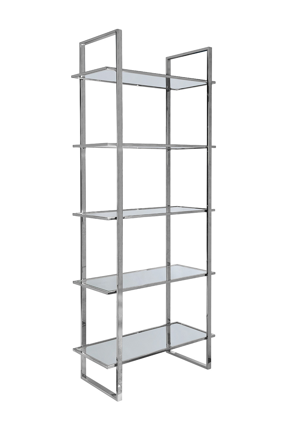 Стеллаж прозрачное стекло/ром Garda Decor 47ED-00400