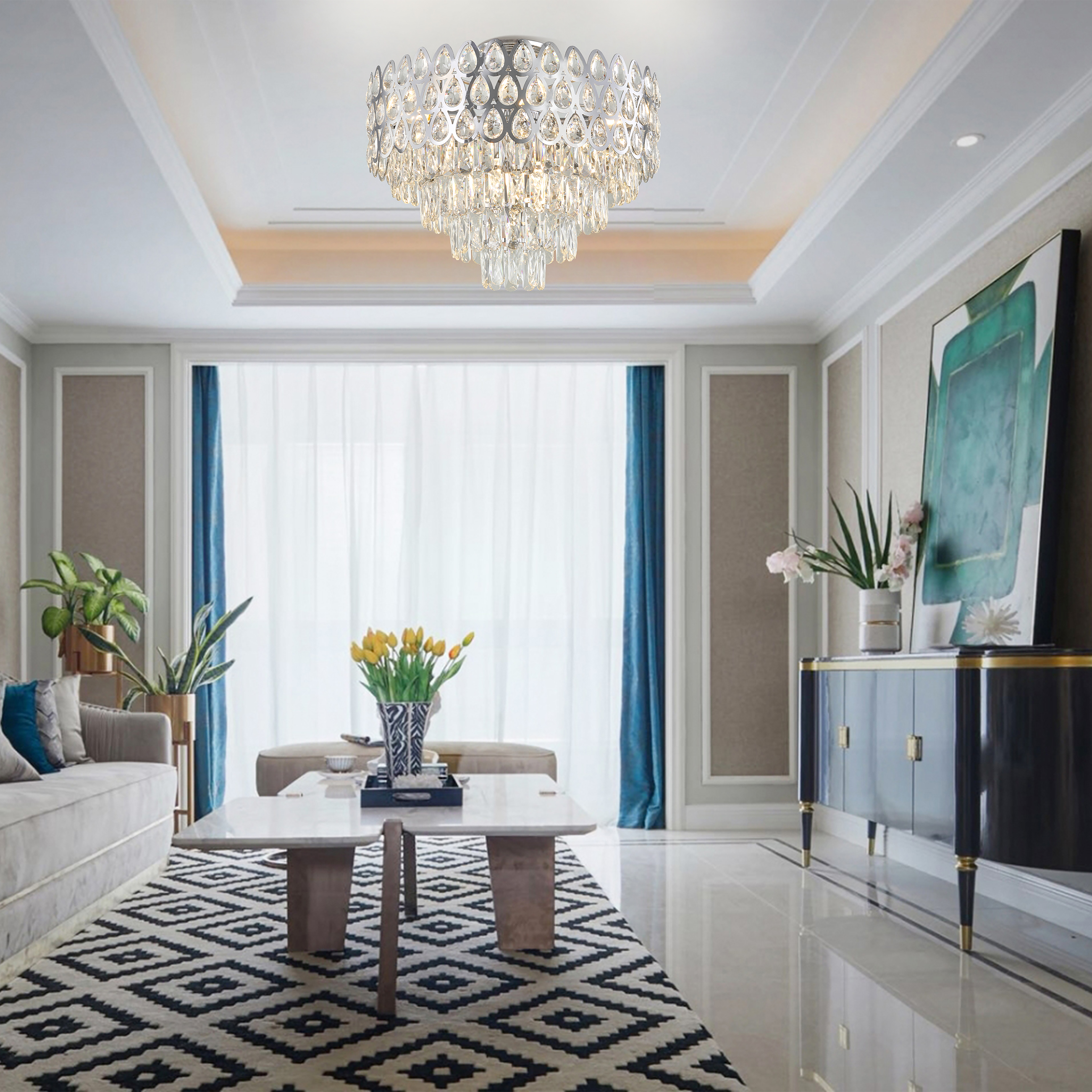 Люстра 372019/8/50/550 CR Arte Milano
