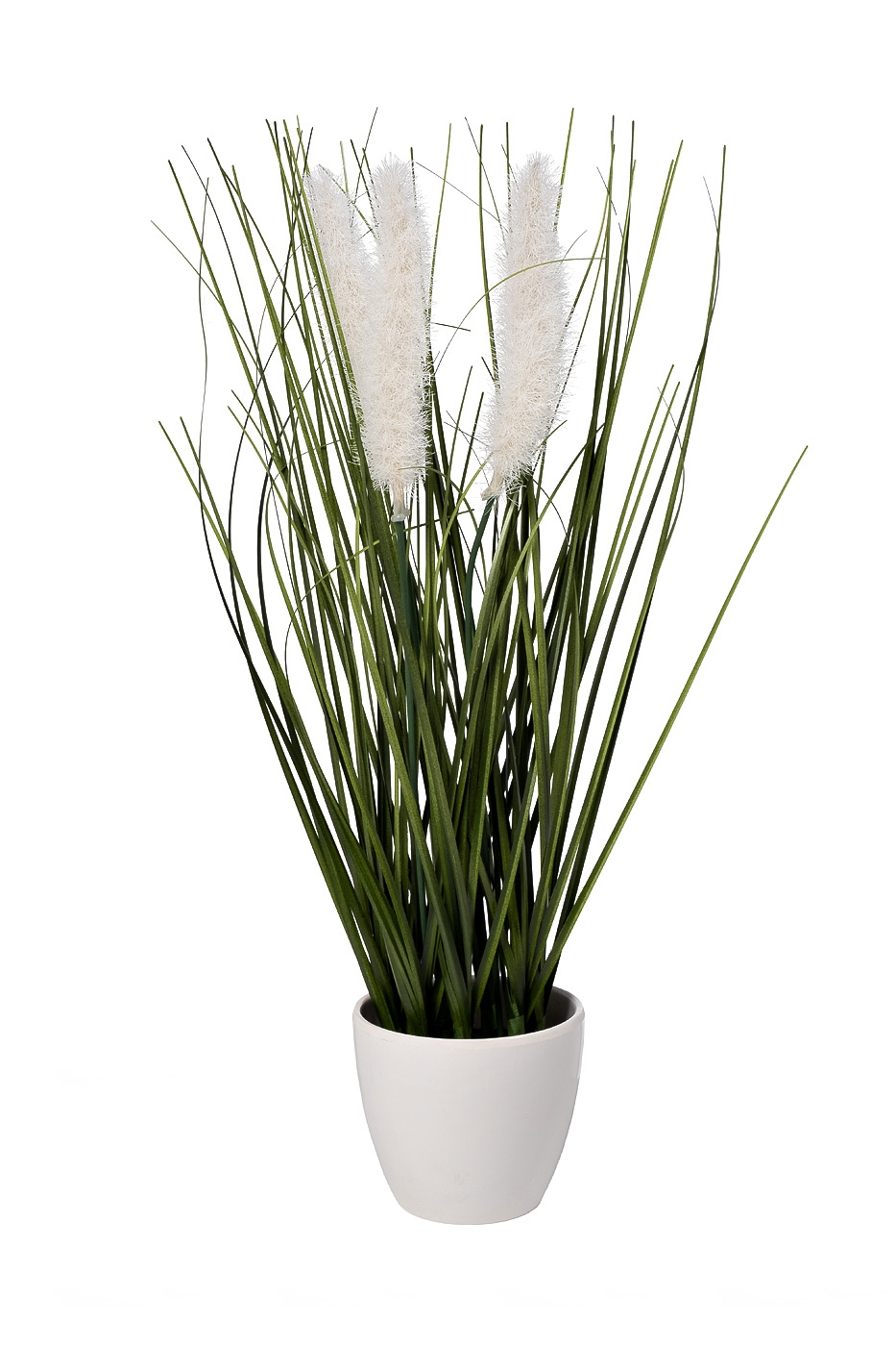 Тростник декоративный белый в горшке Garda Decor 8J-20RK0006-WH