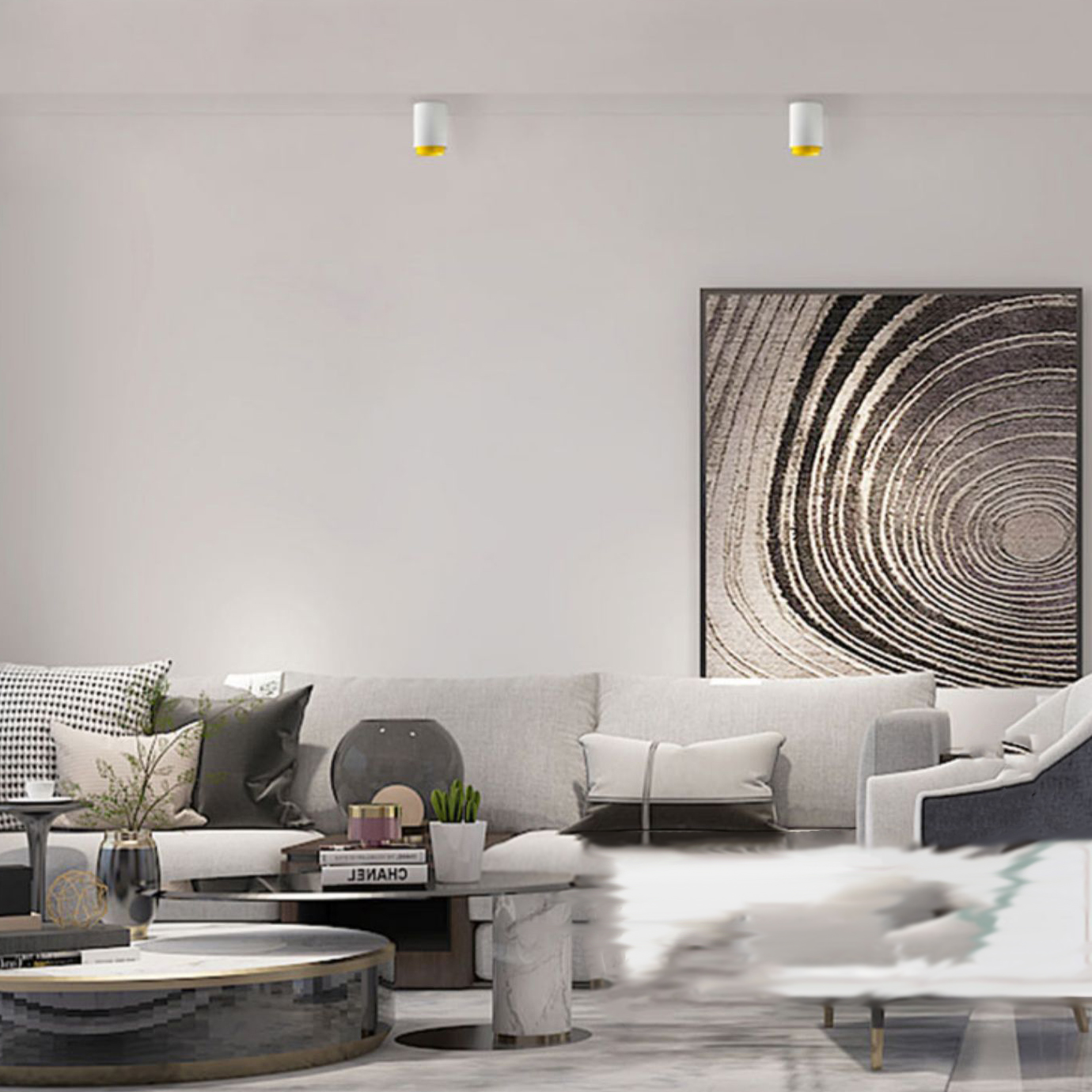 Точечный светильник RESTON White Yellow 3000К by ImperiumLoft
