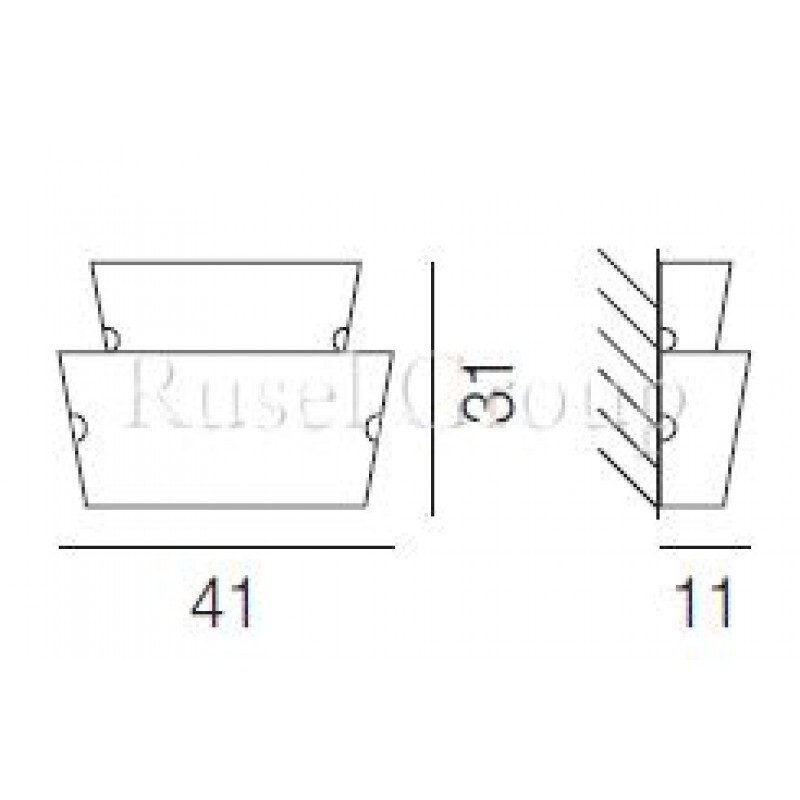 Настенный светильник Vistosi ALIKI AP 2