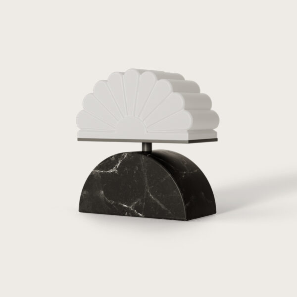 Настольная лампа Gina черный металл/черный мрамор Aromas del Campo