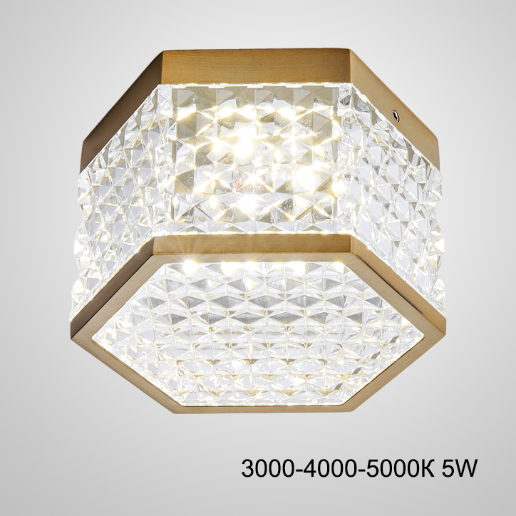 Накладной светодиодный светильник PARTY Brass Трехцветный свет 5W by ImperiumLoft