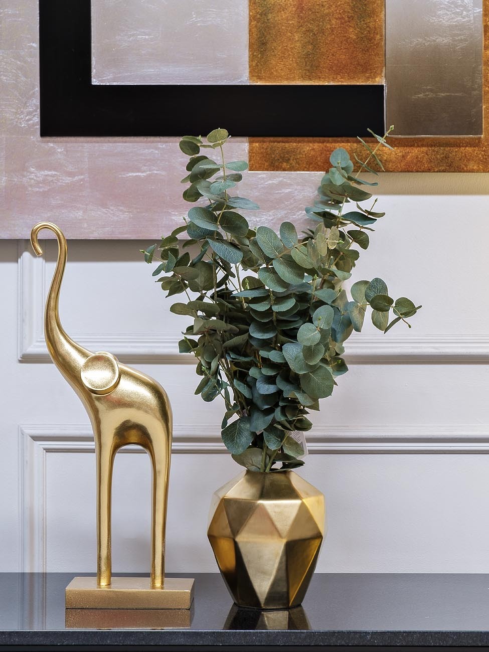 Статуэтка "Слон" Garda Decor C1292 зол.