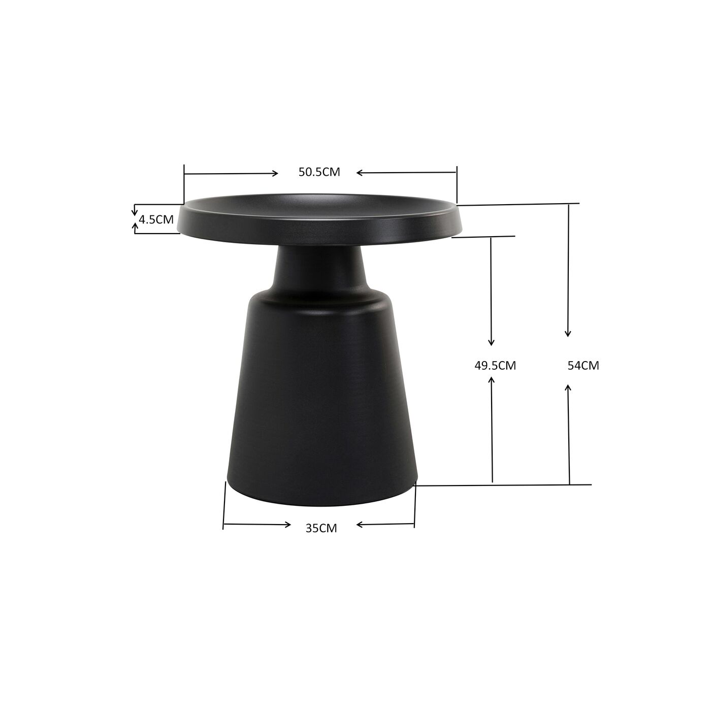 Стол приставной Lima Ø50cm KARE 70682