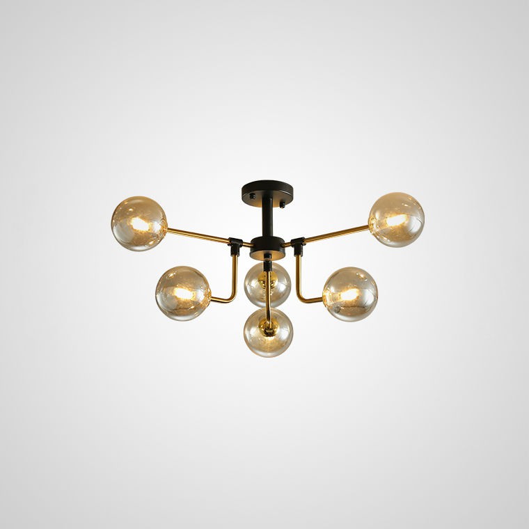 Подвесная люстра AGIRA D77 Amber by ImperiumLoft