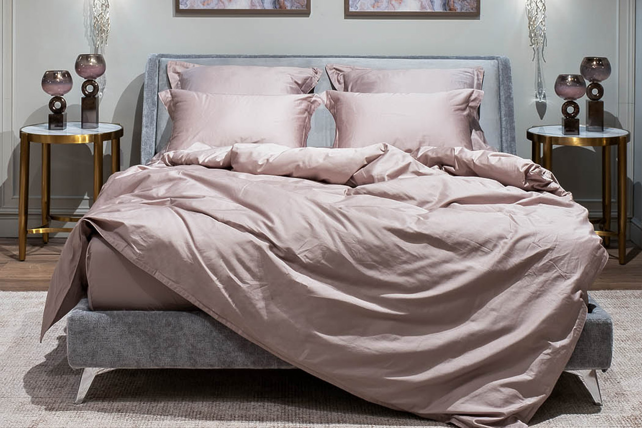 Пододеяльник сатиновый Видение 215х150см пудреная роза Garda Decor 130HB-DC215150-POD ROS