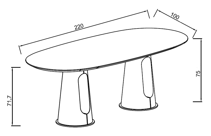 Стол обеденный мраморный/основание терракота Garda Decor 160KD-60070