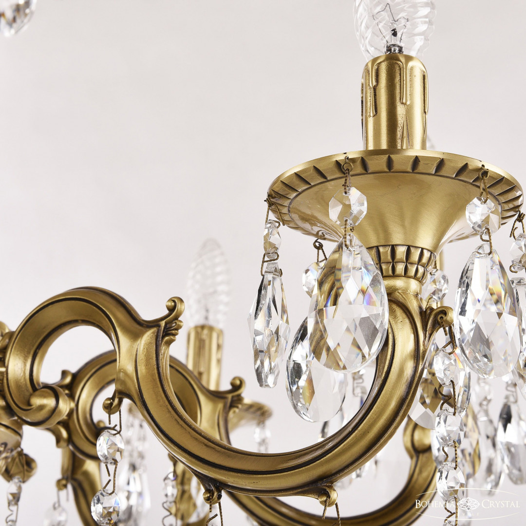 Люстра бронзовая с хрусталём 73101/8/210 A FP