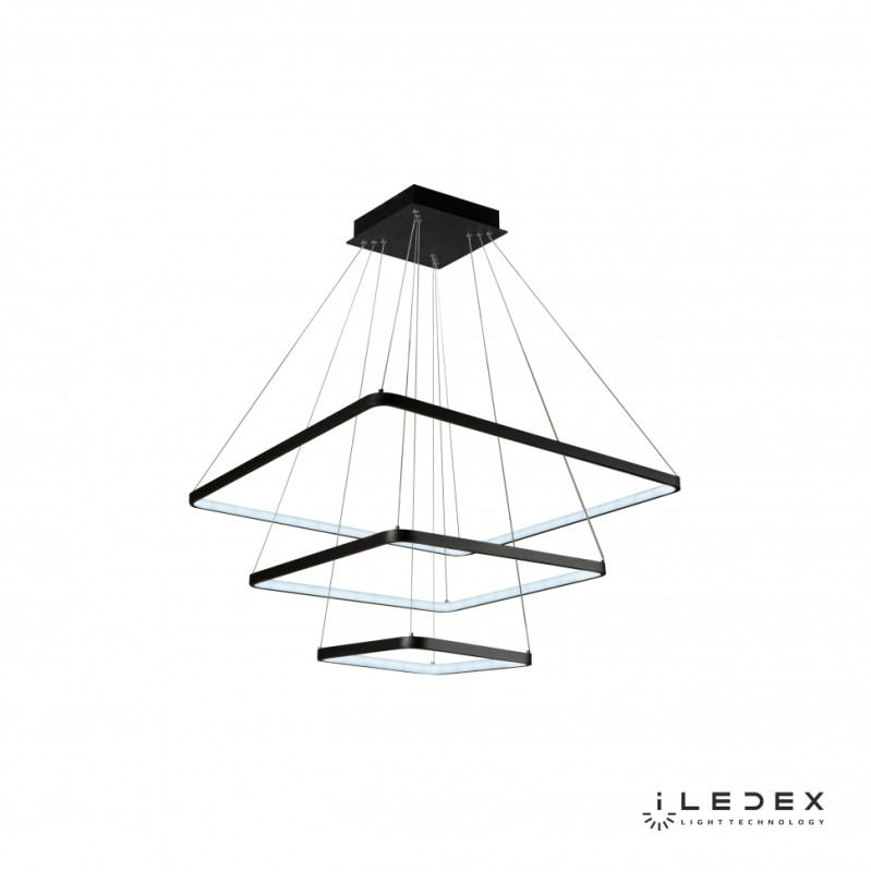Каскадная люстра iLedex 8153-700+500+300-D-T BK
