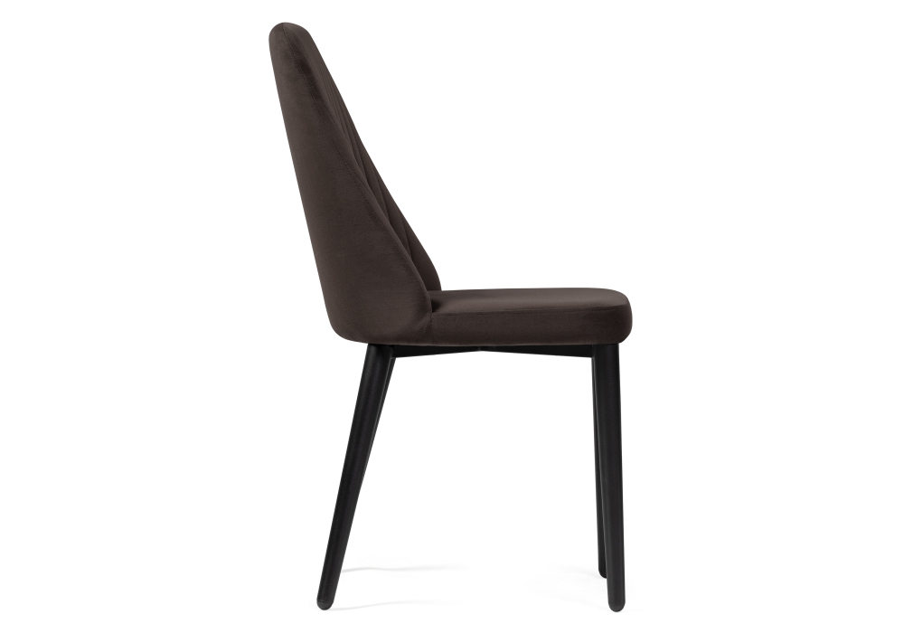 Стул Woodville Фена R темно-коричневый / черный 528466