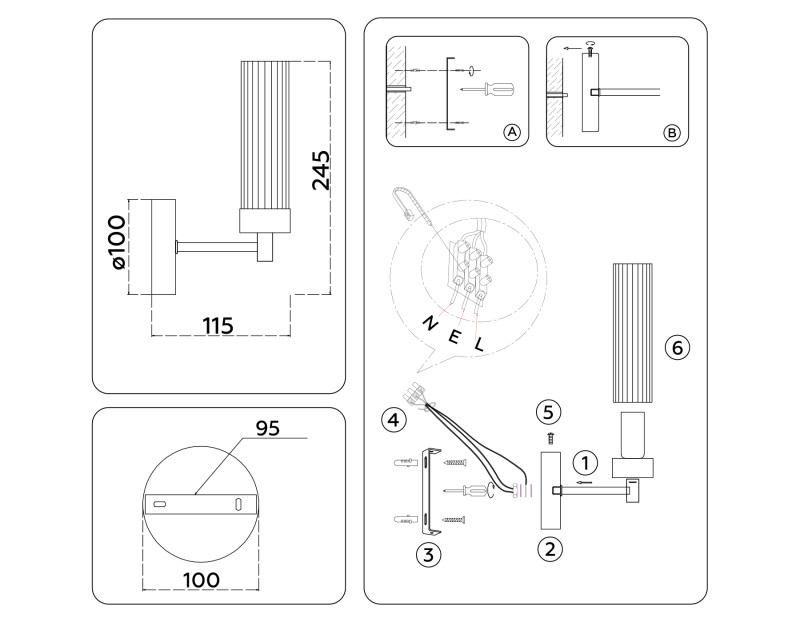 Бра Ambrella Light LH55154