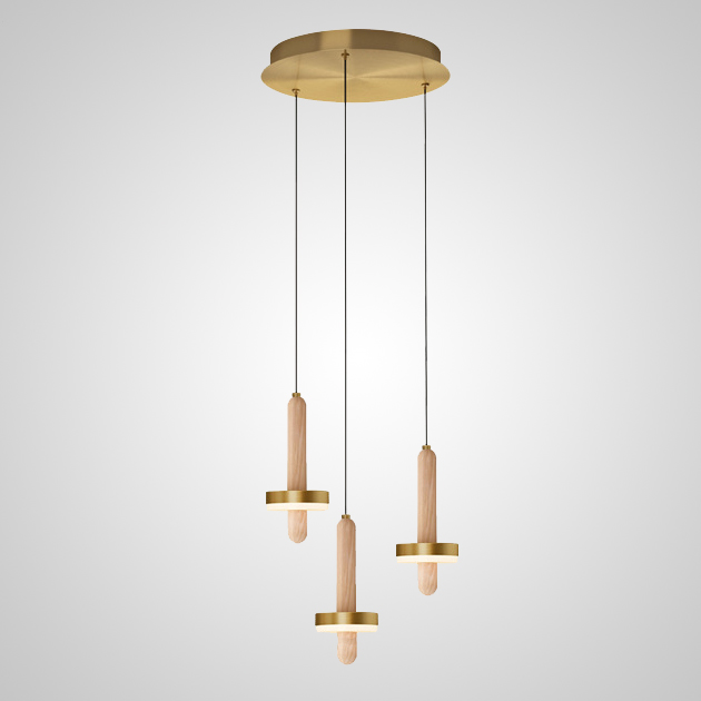 Подвесной светильник FALKA MORE B Brown Диск by ImperiumLoft