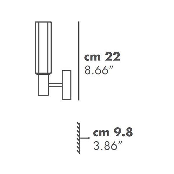 Настенный светильник Lodes SOPHIE AP1 chrome
