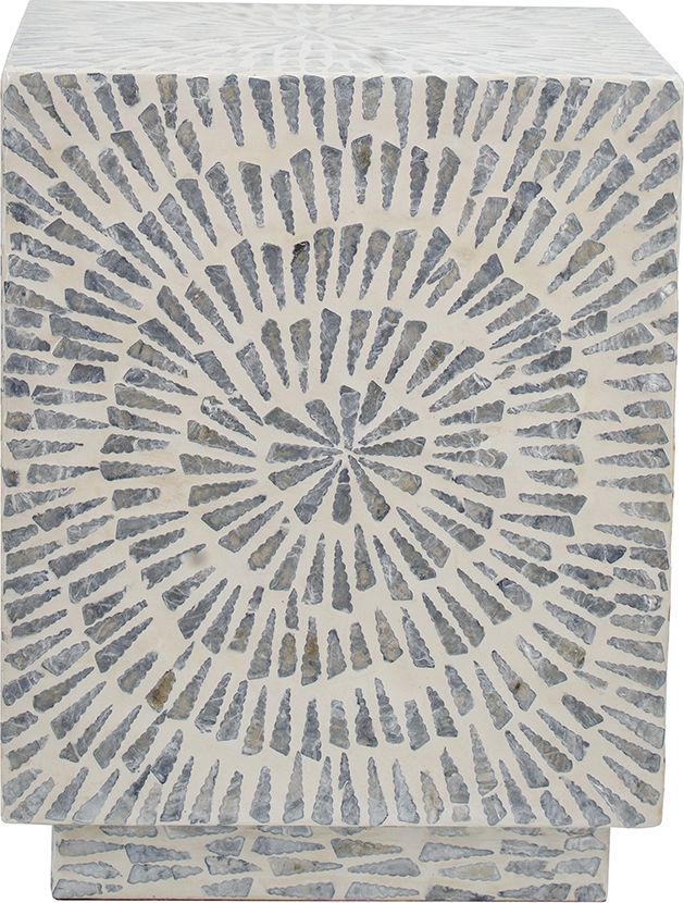 Столик акцентный с отделкой из раковин устриц Glasar 49923