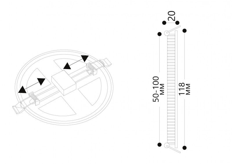 Встраиваемый светильник Arte Lamp A7972PL-1WH