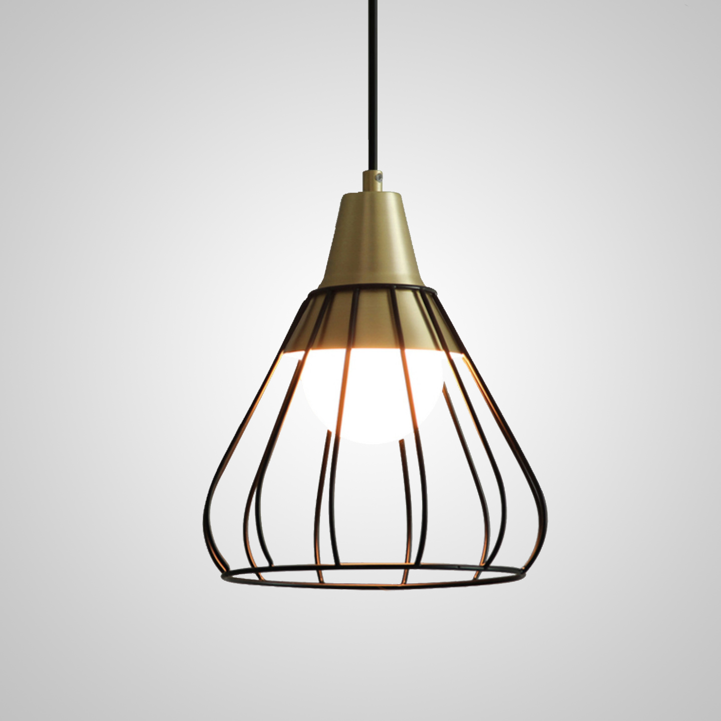 Подвесной светильник GRID4 D23 Black by ImperiumLoft