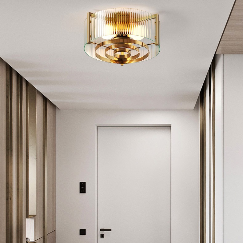 Потолочная люстра из рельефного стекла LUSSA D48 by ImperiumLoft