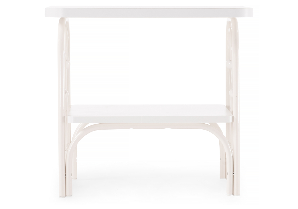 Тумба прикроватная Woodville Клео 2 белая / белая 446220