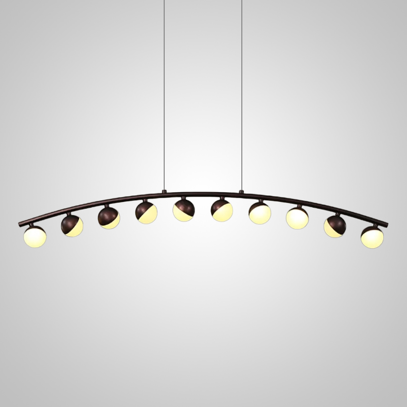 Подвесной реечный светильник CHOIR L10 Brown by ImperiumLoft