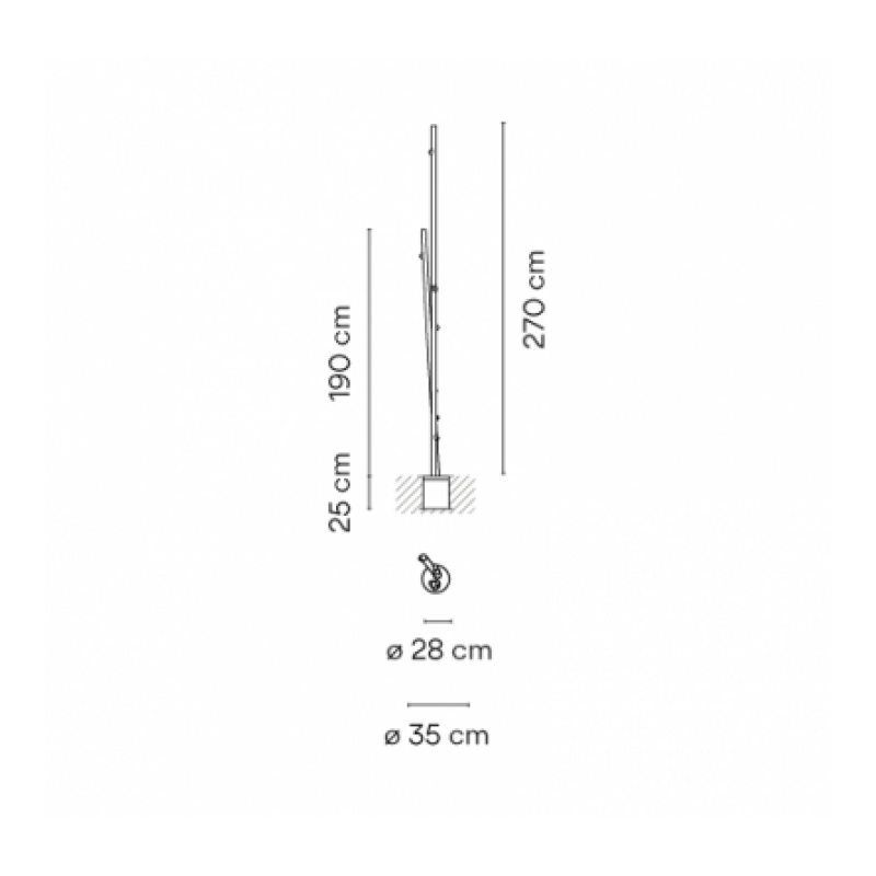 УЛИЧНЫЙ СВЕТИЛЬНИК  VIBIA  Bamboo 4810