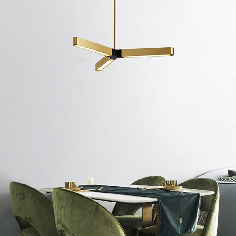 Подвесная люстра CROSS A Золото, Черный by ImperiumLoft