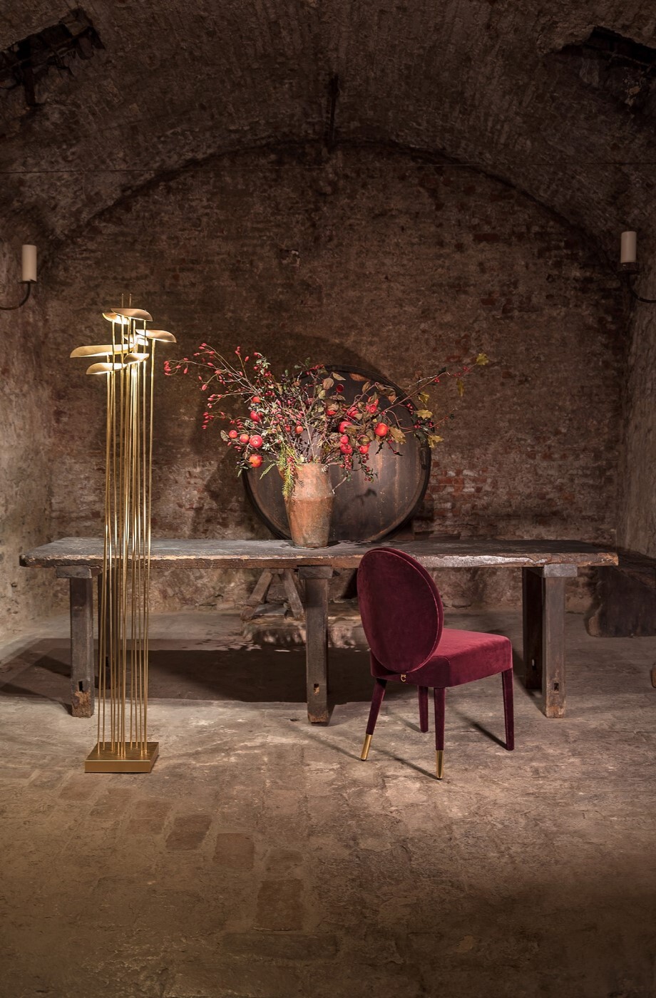 Торшер Paolo Castelli Anodine Gold ILL.ANOD.100