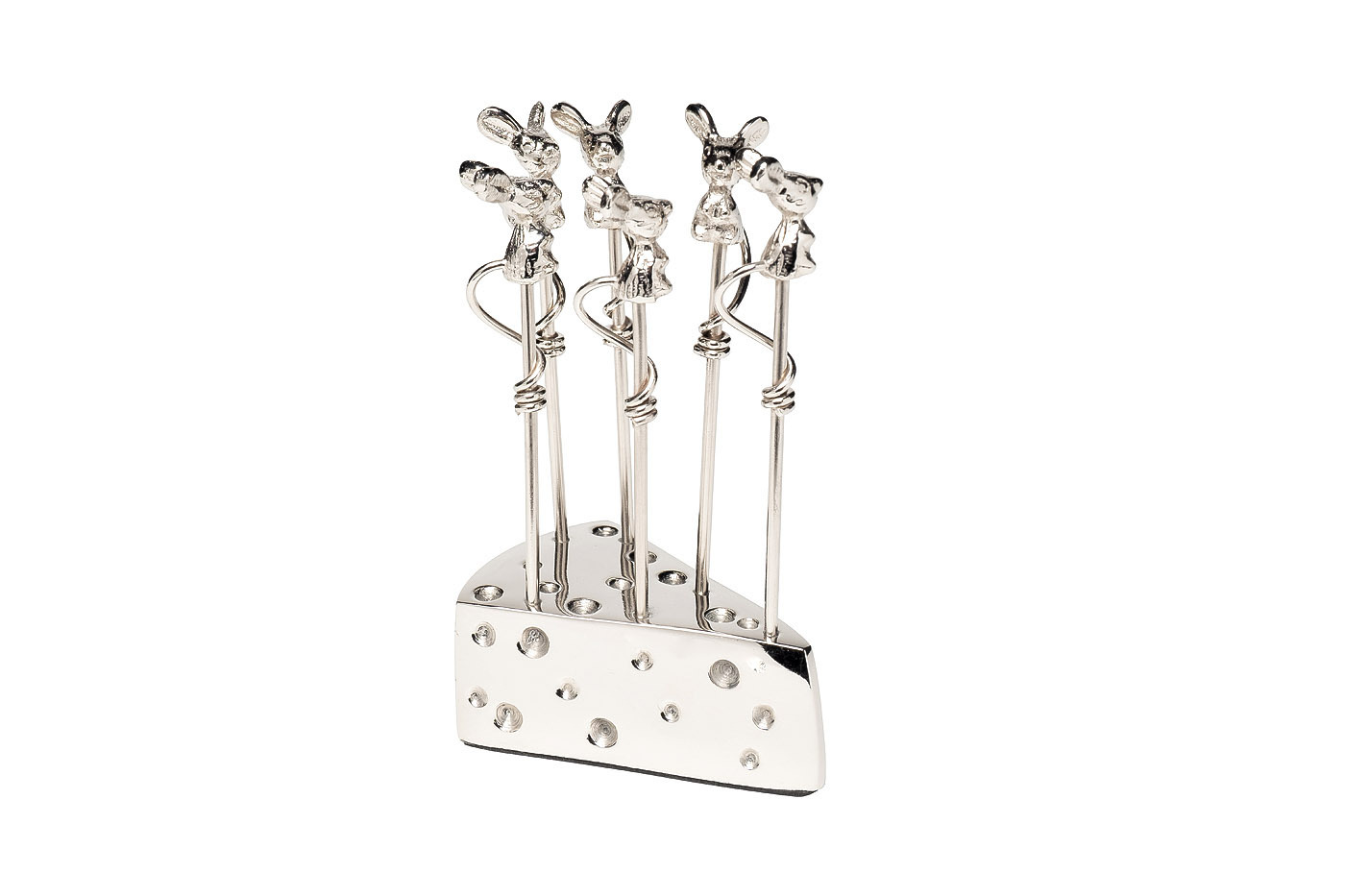 Шпажки на подставке "Мыши" металлические Garda Decor 95IM-2444