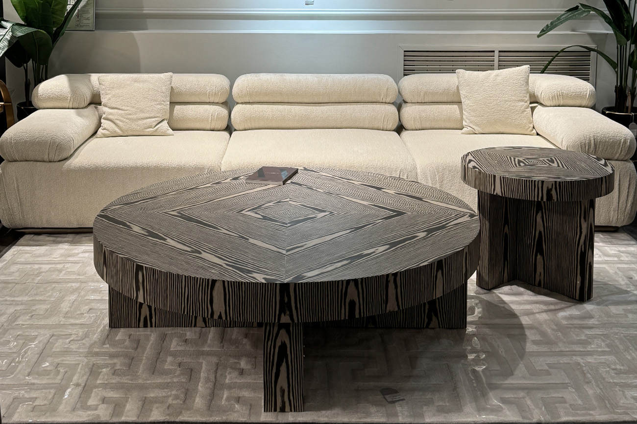 Стол журнальный Zebrano круглый Garda Decor 58DB-23188