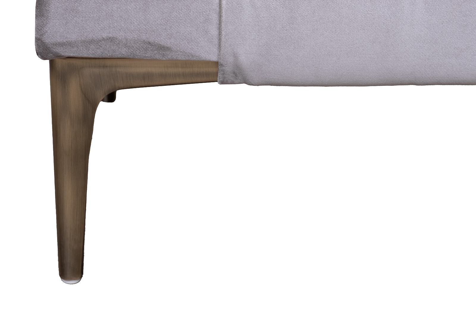 Банкетка Prima на металлических опорах серая Garda Decor PRIMA-Б160-Velvet SER