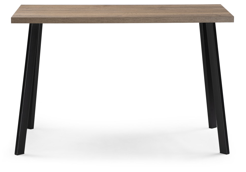 Стол деревянный Woodville Тринити Лофт 120х64х76 32 мм дуб галифакс табако / черный матовый 451670