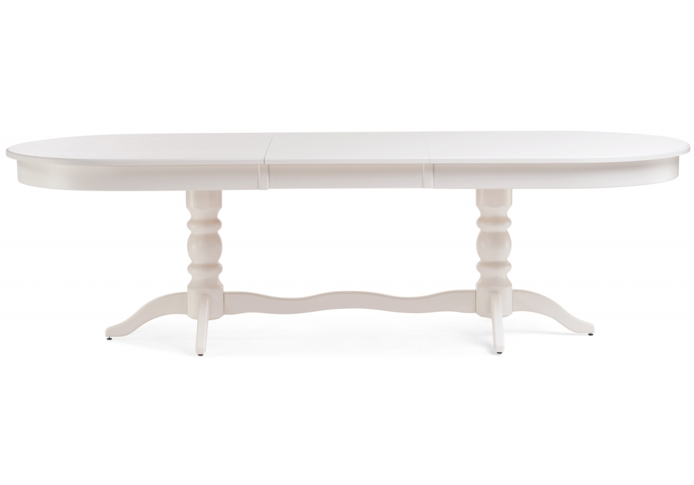 Стол деревянный Woodville Дейвер 200(260)х100 молочный 483914