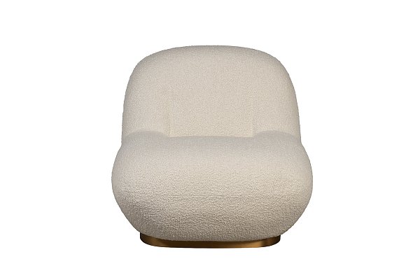 Кресло без подлокотников букле бежевое Garda Decor 58DB-19290