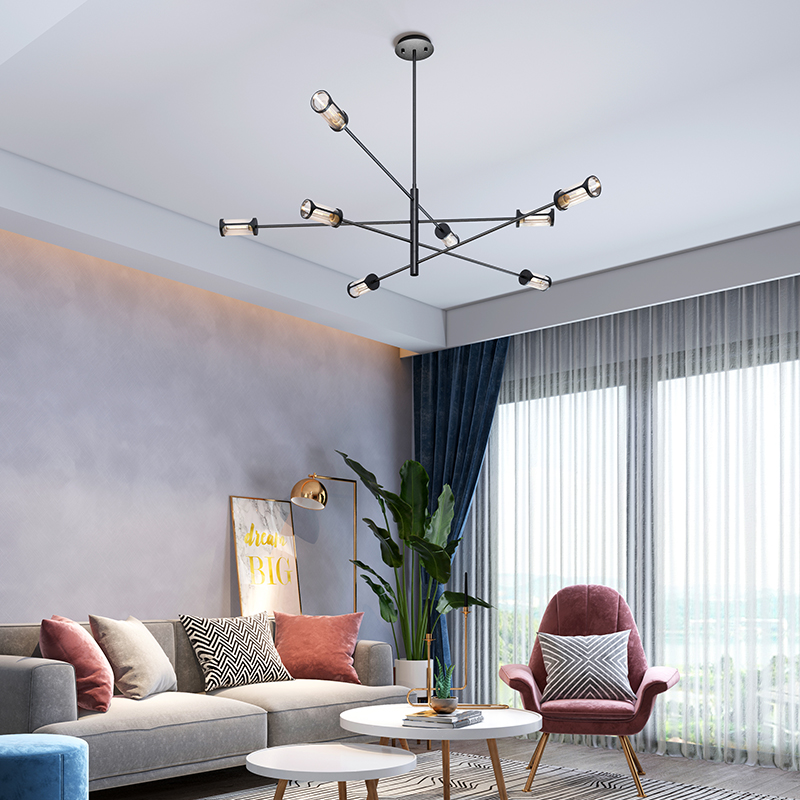 Дизайнерская люстра SKELBY H32 White/Amber by ImperiumLoft