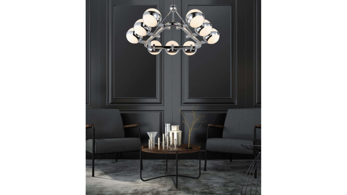 Потолочная люстра   Lumina Deco LDP 6038-9 CHR