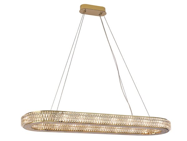 Подвесная люстра Newport 8560/100 C oval gold polished
