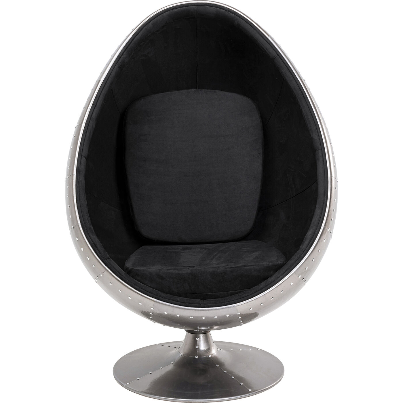 Кресло вращающееся Eye Ball Gun Metal KARE 87969