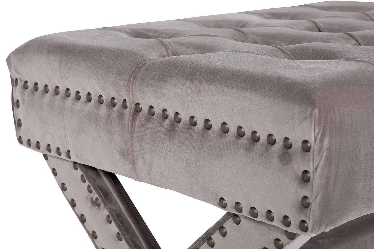 Пуф велюровый бежевый Garda Decor Neil BG