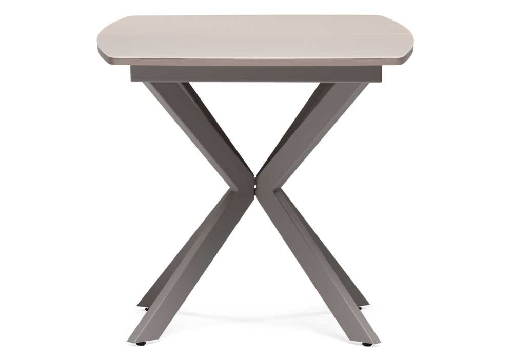 Стол стеклянный Woodville Палу латте / капучино 528468