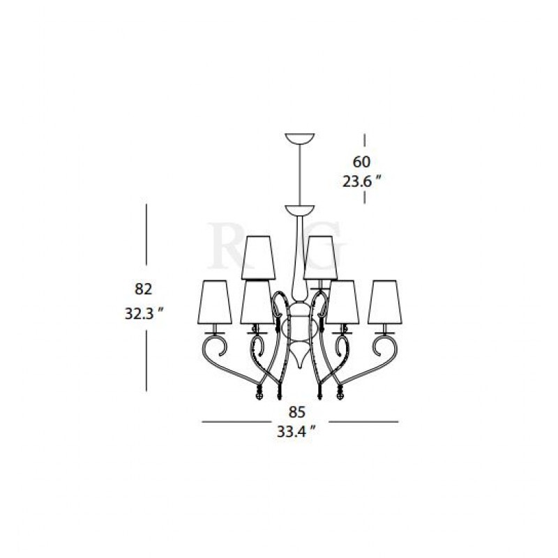 Люстра Evi Style (Morosini) Heart LA9 85