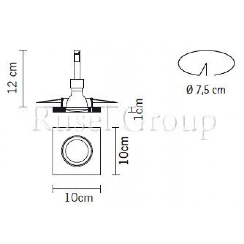 Встраиваемый светильник Fabbian Venere D55 F51 01