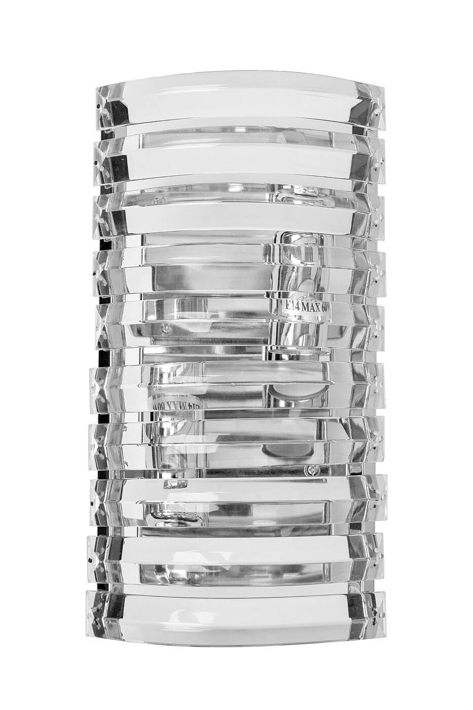 Бра стеклянное (хром) Garda Decor 92EL-YG02133-2W