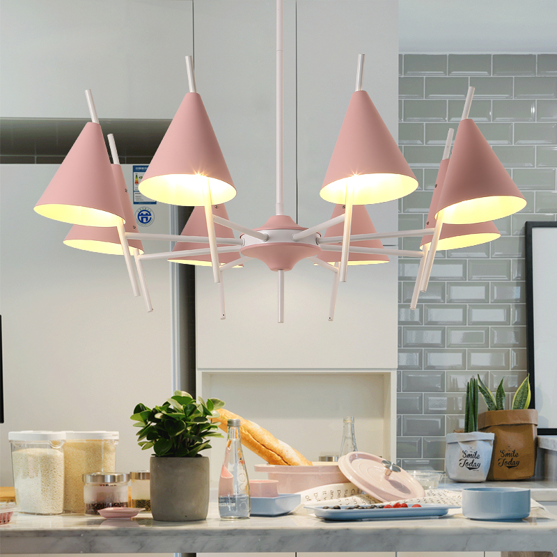 Люстра на штанге CRATER C L8 Pink by ImperiumLoft